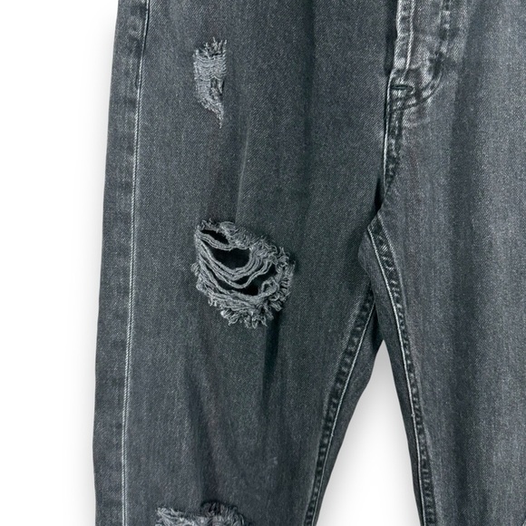 4 for $40 SALE! Aeropostale High-Rise Distressed 90s Baggy Jean, Black, Size 2R - Picture 5 of 13